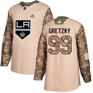 Herren Los Angeles Kings Eishockey Trikot Wayne Gretzky #99 Authentic Camo Veterans Day Practice